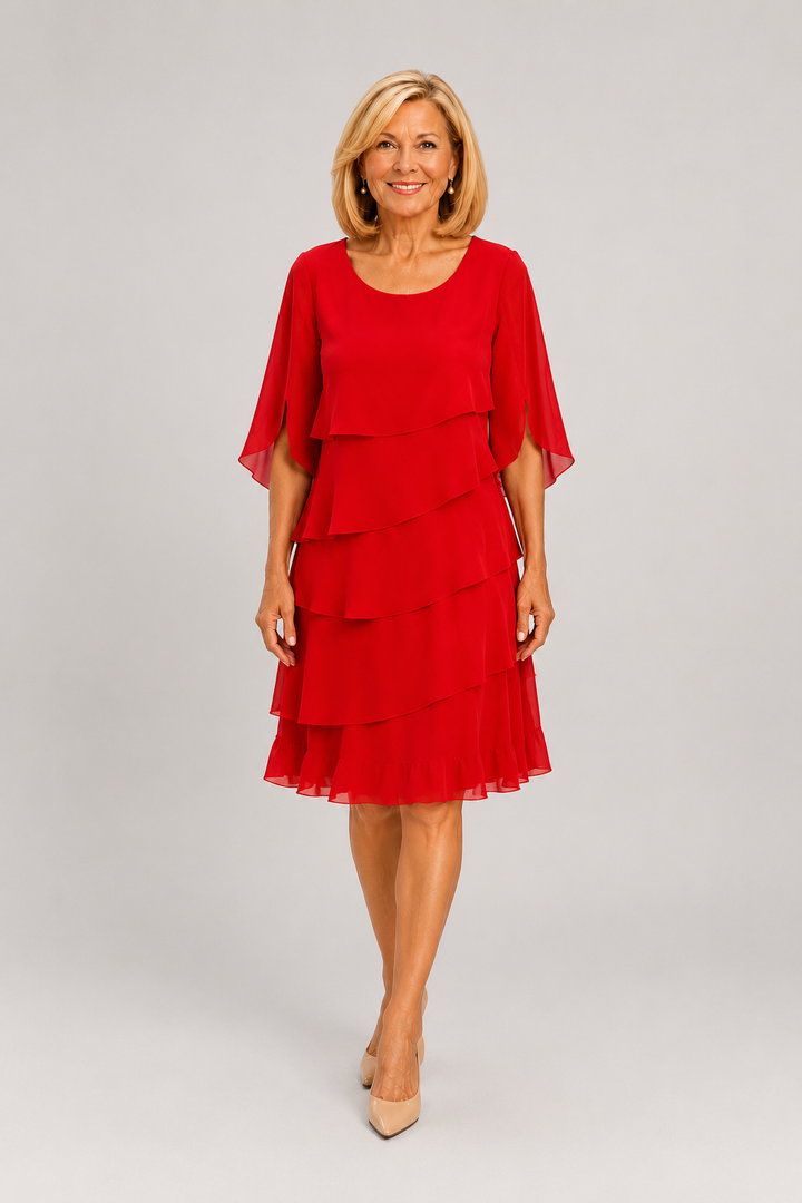 Patricia | Elegant Comfort Ruffle Dress