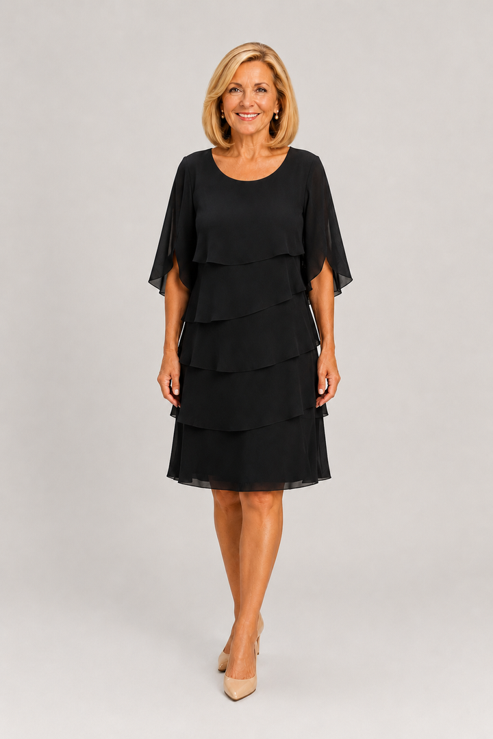 Patricia | Elegant Comfort Ruffle Dress